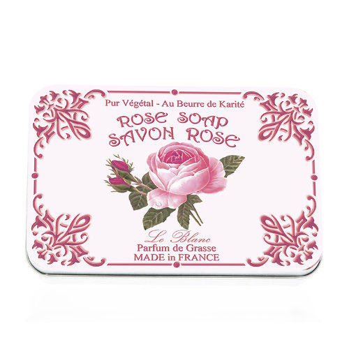 Naturseife 6x25 g Tin Box Rose