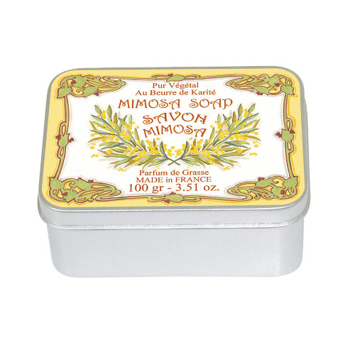 Naturseife 100 g Tin Box Mimosa