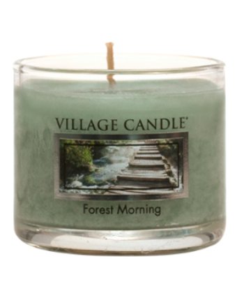 Mini Glass Votive Forest Morning
