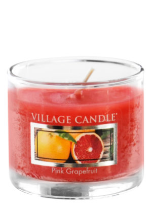 Mini Glass Votive Pink Grapefruit