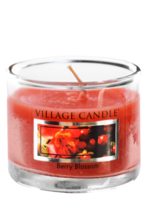 Mini Glass Votive Berry Blossom