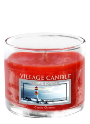 Mini Glass Votive Coastal Christmas