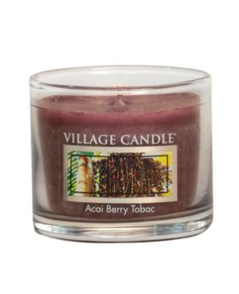 Mini Glass Votive Acai Berry Tabac