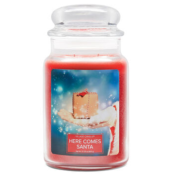 FANTASY Jar Dome large Here Comes Santa