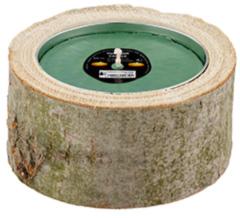 RUSTIC Holzschale dark green