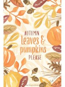 Leaves & Pumpkin WB