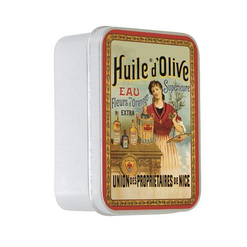 Naturseife 100 g Tin Box Huile d´Olive